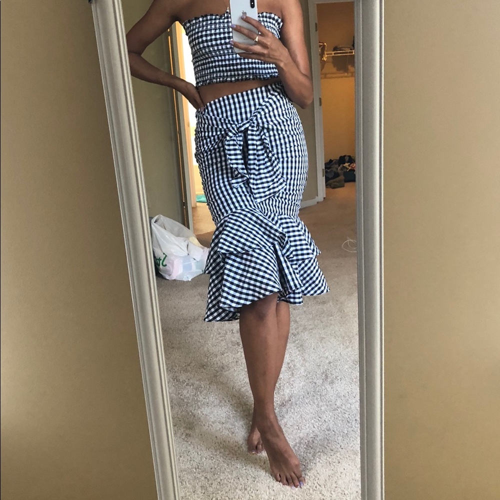 Gianni Bini Gingham Skirt